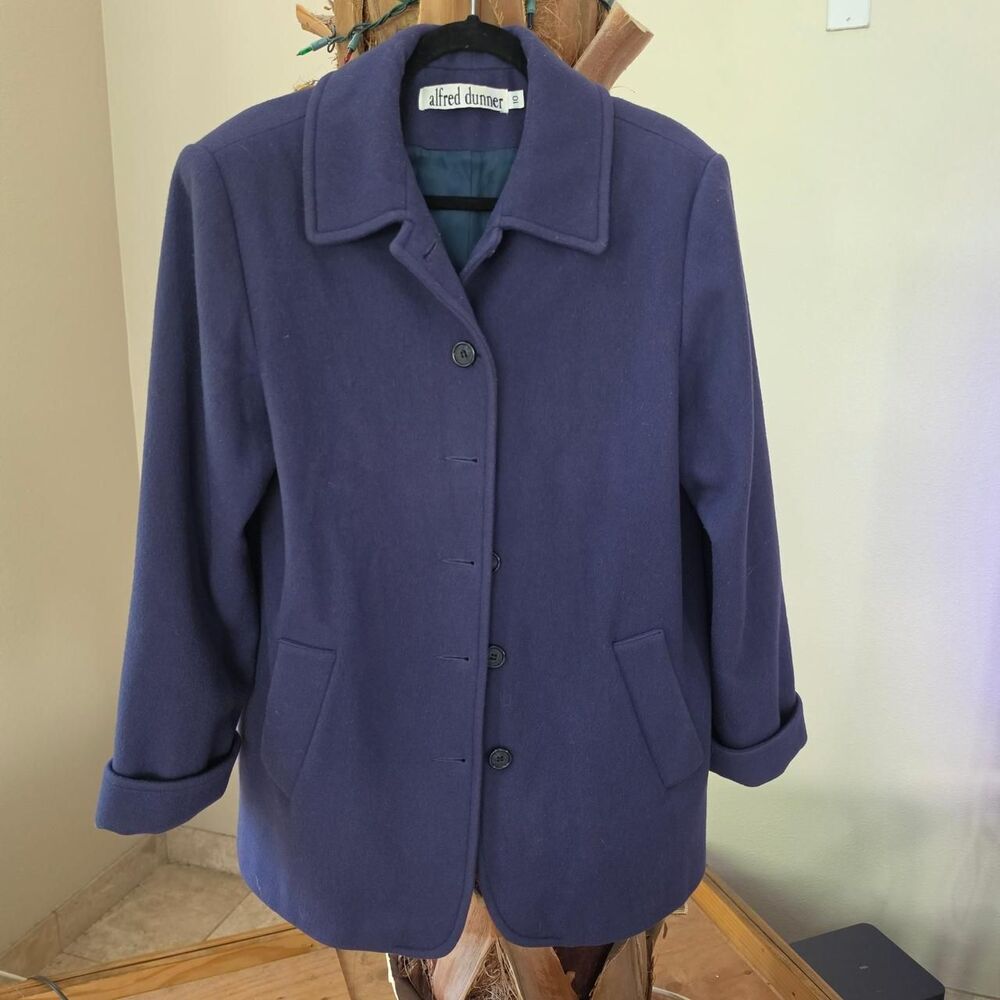 Alfred-dunner Women's Navy and Purple Coat